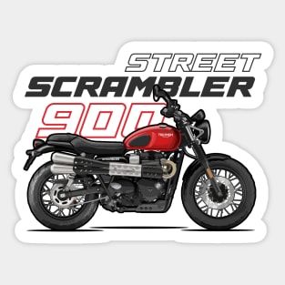 Street Scrambler 900 - Red Sticker